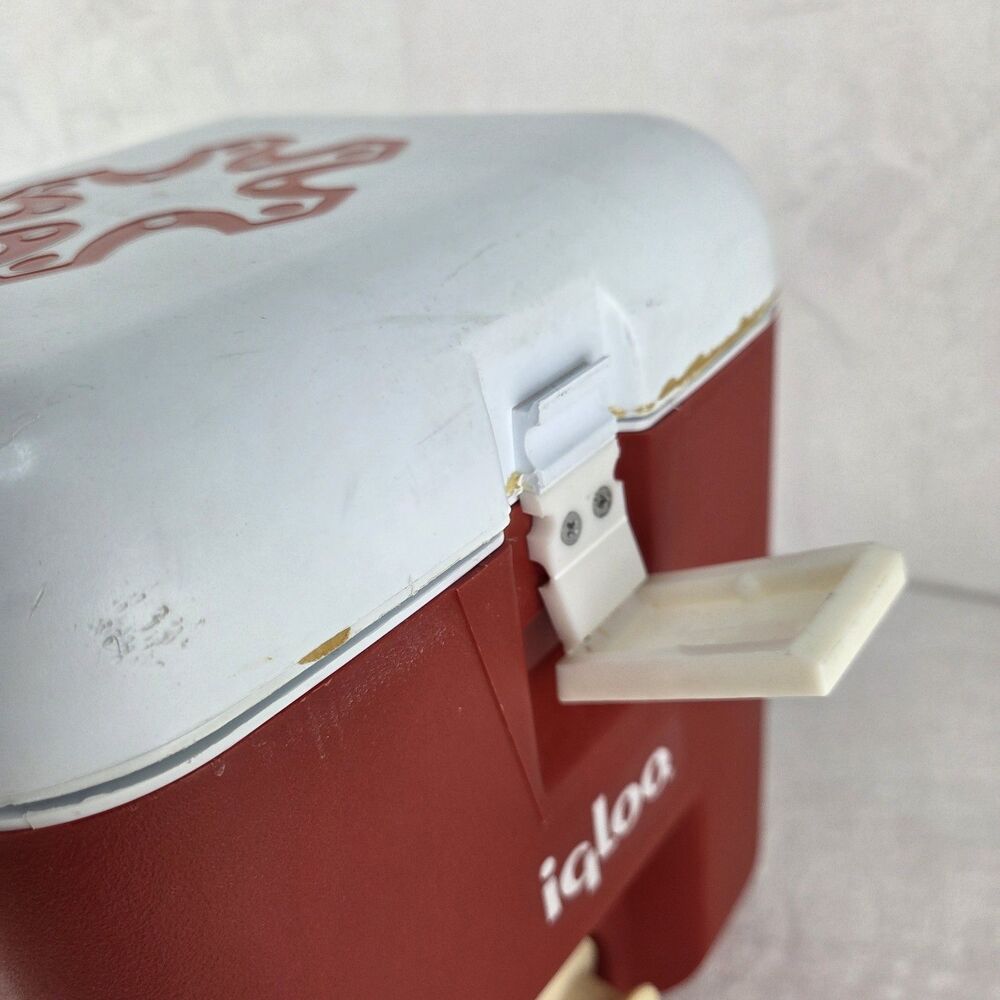 Vintage Igloo Snowflake 1 Gallon Water Cooler Jug Hot/Cold Red White Camping - Picture 15 of 16